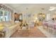 Spacious living room and adjoining dining area at 9445 Barnstead Ln, Port Richey, FL 34668