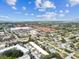 An aerial view of residential neighborhood with retail and commercial in the distance at 9945 47Th N Ave # 206, St Petersburg, FL 33708