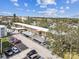 An aerial view of the condos, showing assigned, covered parking spaces at 9945 47Th N Ave # 206, St Petersburg, FL 33708
