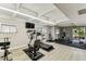 Well-equipped gym with treadmill, bike, and free weights for a convenient workout at 9945 47Th N Ave # 206, St Petersburg, FL 33708