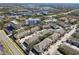 Aerial view of townhouses and community amenities at 1115 Andrew Aviles Cir, Tampa, FL 33619