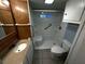 Bathroom with shower/tub combo, toilet and vanity at 120 Oriole Rd, Clearwater, FL 33764