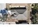 Bird's-eye view of house showcasing roof features at 1330 Misty Greens Dr, Sun City Center, FL 33573