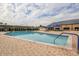 Resort-style community pool with ample deck space at 1330 Misty Greens Dr, Sun City Center, FL 33573