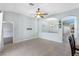 Bright dining room with open views to kitchen and Gathering room at 24745 Portofino Dr, Lutz, FL 33559