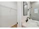 Modern bathroom with a walk-in shower and closet at 2515 N Howard Ave, Tampa, FL 33607