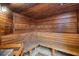 Traditional wood-paneled sauna for relaxation at 2765 Via Cipriani # 1232B, Clearwater, FL 33764