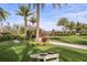 Community lawn with cornhole and other games at 29658 Cassino Ct, Wesley Chapel, FL 33543