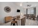 Kitchen and dining area with a large table and seating for six at 3105 W Spruce St, Tampa, FL 33607