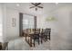 Bright dining room with built-in bench seating and large windows at 3105 W Spruce St, Tampa, FL 33607
