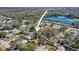 Aerial view showcasing home's location in a residential neighborhood at 3108 Ash Ct, Dunedin, FL 34698