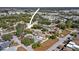 Aerial view highlighting the property's location in a quiet neighborhood at 3108 Ash Ct, Dunedin, FL 34698