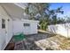 Private backyard with a spacious patio area at 3108 Ash Ct, Dunedin, FL 34698