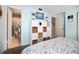 Main bedroom with King bed and en-suite bathroom at 3108 Ash Ct, Dunedin, FL 34698