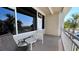 Balcony with seating provides a relaxing outdoor space at 611 Destiny Dr # 410, Ruskin, FL 33570