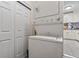 Stackable washer and dryer in laundry closet at 651 Southwest N Blvd, St Petersburg, FL 33703