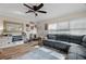 Bright living room featuring hardwood floors and large windows at 651 Southwest N Blvd, St Petersburg, FL 33703