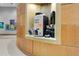 Lobby coffee station with coffee machine and supplies at 777 N Ashley Dr # 2503, Tampa, FL 33602