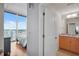 Hallway with view of bedroom and bathroom at 777 N Ashley Dr # 2503, Tampa, FL 33602