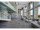 Relaxing lounge area with seating and city views at 777 N Ashley Dr # 2503, Tampa, FL 33602