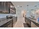 Modern kitchen with stainless steel appliances and granite countertops at 9608 Ivory Dr, Ruskin, FL 33573