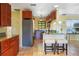 Modern kitchen boasts stainless steel appliances, ample counter space and an adjacent breakfast bar at 9665 2Nd N St, St Petersburg, FL 33702