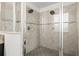 Double shower heads in a spacious shower enclosure at 11550 Lake Lucaya Dr, Riverview, FL 33579