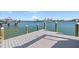 Spacious composite deck offering stunning waterfront views at 17077 Dolphin Dr, North Redington Beach, FL 33708