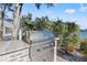 Stainless steel built-in grill with brick facade at 17077 Dolphin Dr, North Redington Beach, FL 33708