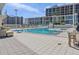 Resort-style pool with plenty of lounge chairs and a patio area at 175 1St S St # 211, St Petersburg, FL 33701