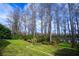 Landscaped backyard with lake view at 18809 Chaville Rd, Lutz, FL 33558