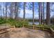 Spacious wooden deck overlooking a peaceful lake setting at 18809 Chaville Rd, Lutz, FL 33558