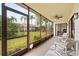 Relaxing screened porch with backyard view and comfortable seating at 20 Sylvia Pl, Oldsmar, FL 34677