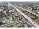 Aerial view of home, highway, and surrounding businesses at 2204 E 12Th Ave, Tampa, FL 33605