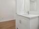 Clean bathroom, featuring a white vanity with quartz countertop at 2204 E 12Th Ave, Tampa, FL 33605