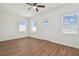 Bright living room with hardwood floors and ceiling fan at 2204 E 12Th Ave, Tampa, FL 33605