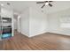 Bright living room with hardwood floors and ceiling fan at 2204 E 12Th Ave, Tampa, FL 33605