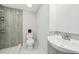 Clean bathroom with toilet and modern sink at 2503 W Crawford St, Tampa, FL 33614