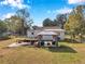 Backyard with gazebo, patio furniture, and boat at 2606 S Wilder Loop, Plant City, FL 33565