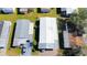 Aerial view of two mobile homes at 3020 Moss Hill St, Wesley Chapel, FL 33543