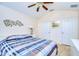 Bedroom with vaulted ceiling and ample closet space at 30817 Prout Ct, Wesley Chapel, FL 33543