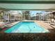 Relaxing screened pool area in backyard at 400 Country Club Dr, Oldsmar, FL 34677