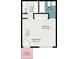 Studio apartment floor plan with bedroom, kitchen and bath at 4128 Dolphin Dr, Tampa, FL 33617