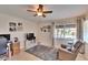 Living room with comfortable seating and large window at 4415 Muirfield, Bradenton, FL 34210