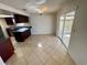 Dining area with tile floors and access to patio at 4814 Northdale Blvd, Tampa, FL 33624