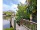 Private dock offering serene canal access for water activities at 4818 W San Rafael St, Tampa, FL 33629