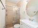 Clean bathroom with shower/tub combo and vanity at 4918 Cresthill Dr, Tampa, FL 33615