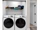 Laundry room with side-by-side washer and dryer, and shelving at 614 105Th N Ln, St Petersburg, FL 33716