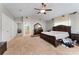 Large bedroom with a king-size bed and ample closet space at 660 Geneva Pl, Tampa, FL 33606