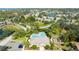 Aerial view of community pool, playground, and residential homes at 7402 Hamilton Rd, Bradenton, FL 34209